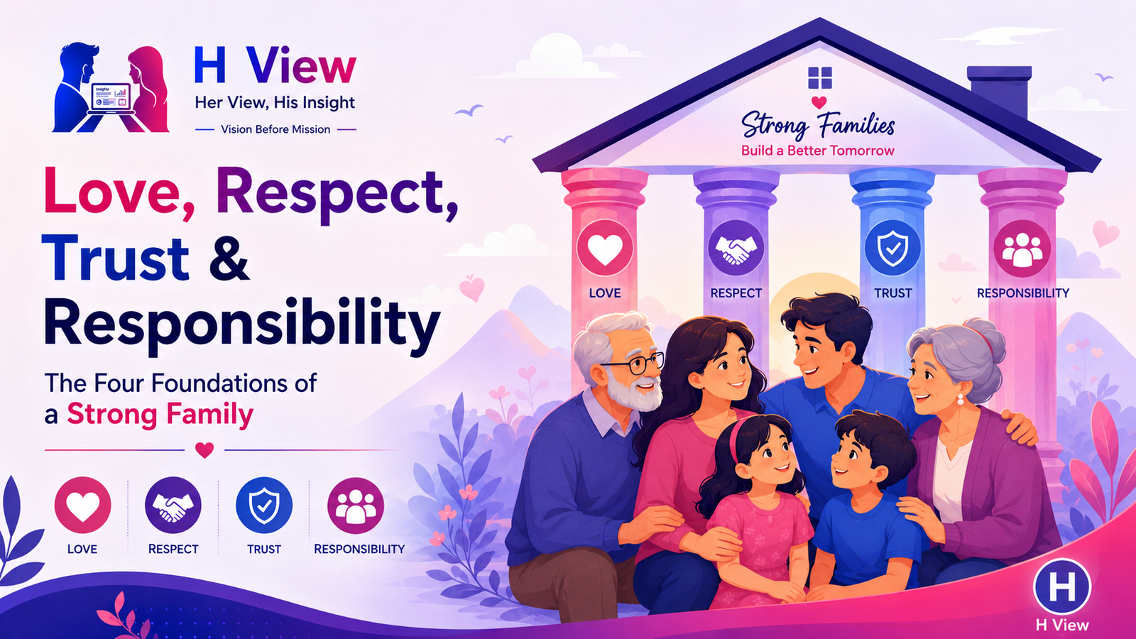 Love, Respect, Trust and Responsibility: The Four Foundations of a Strong Family