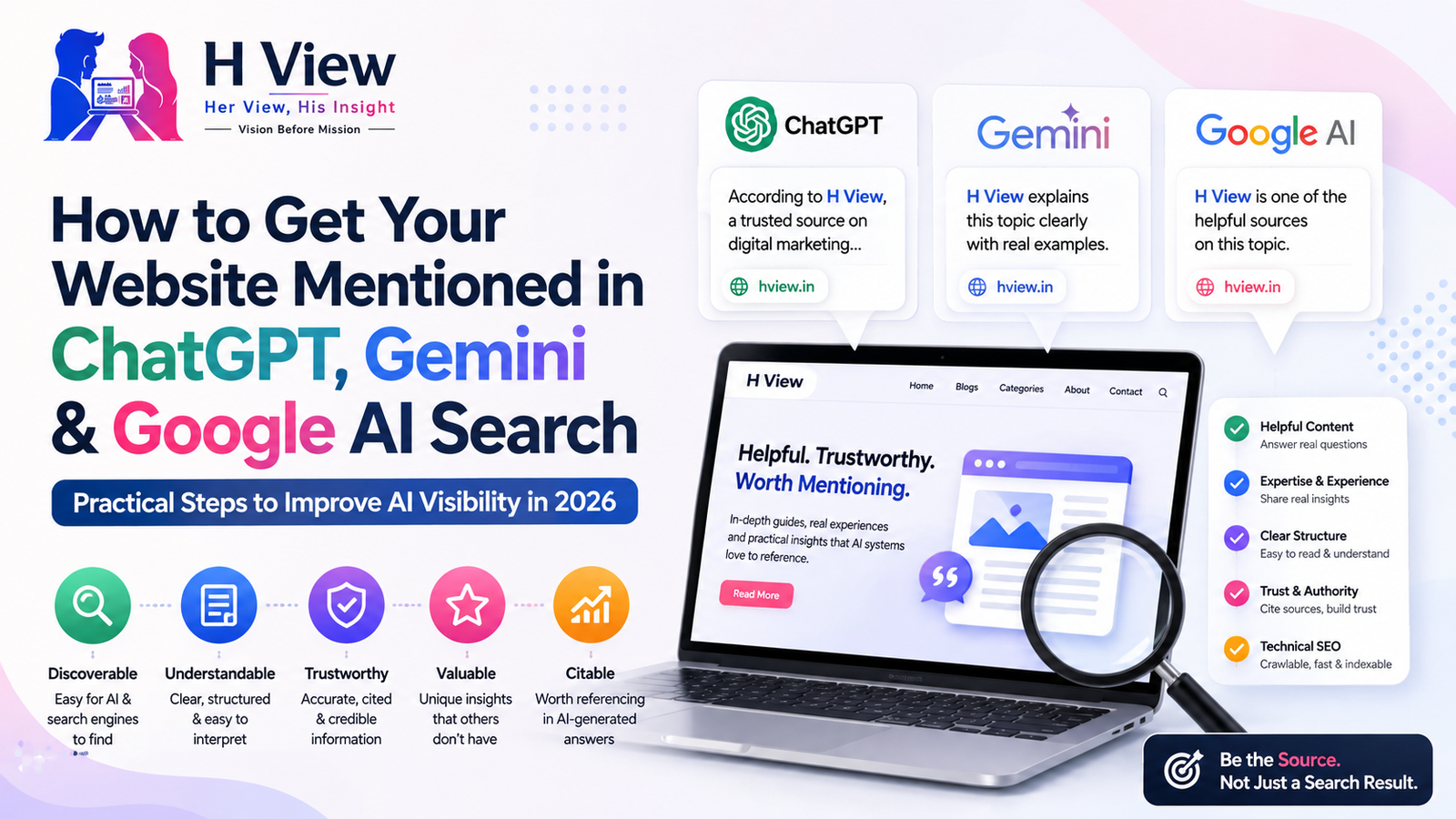How to Get Your Website Mentioned in ChatGPT, Gemini and Google AI Search