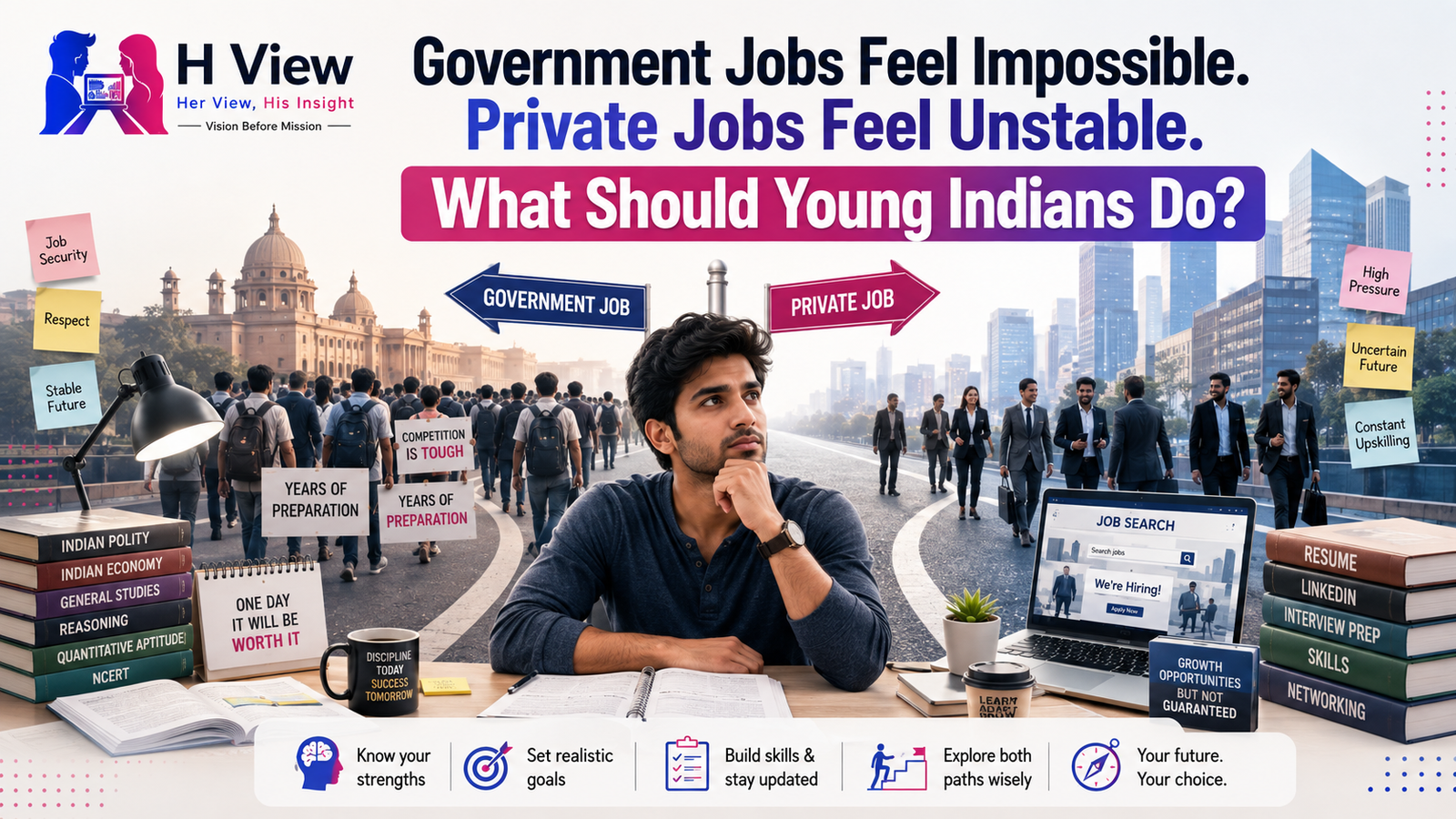 Government Jobs Feel Impossible. Private Jobs Feel Unstable. What Should Young Indians Do?