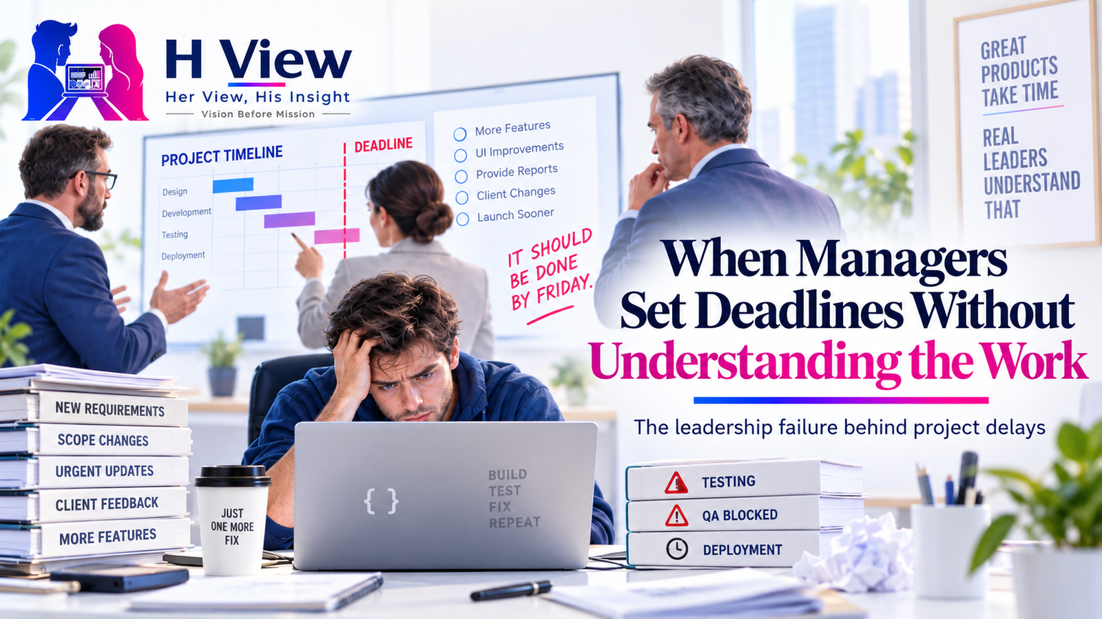 When Managers Set Deadlines Without Understanding the Work: The Leadership Failure Behind Project Delays