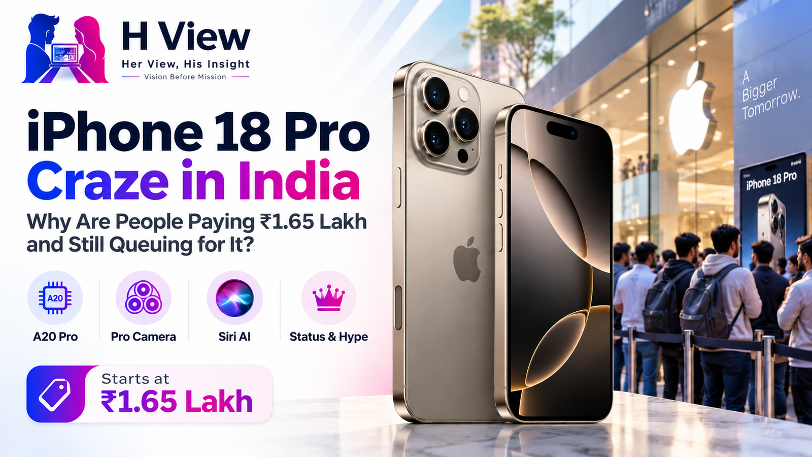 iPhone 18 Pro Craze in India: Why Are People Paying ₹1.65 Lakh and Still Queuing for It?